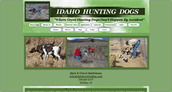 Desktop Screenshot of idahohuntingdogs.com